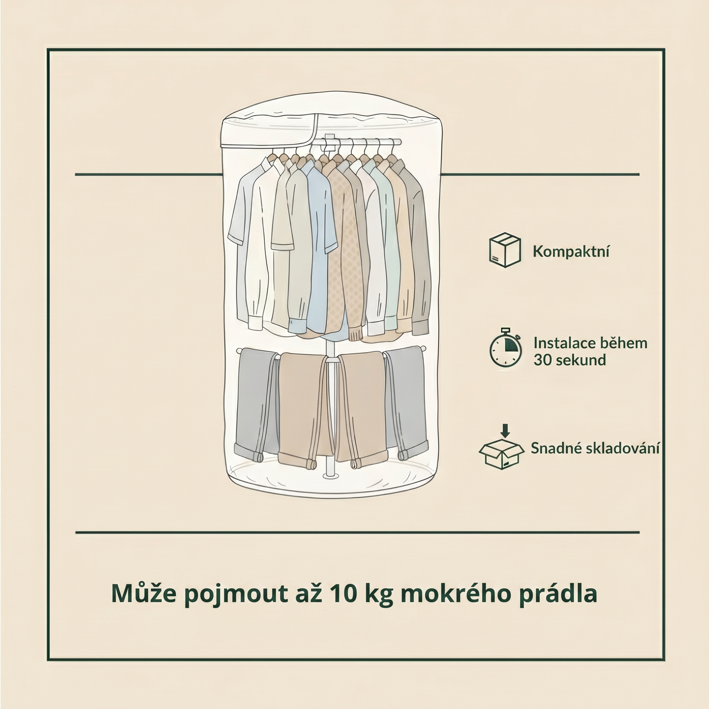 DryZen - Sušička, která vyžehlí vaše oblečení